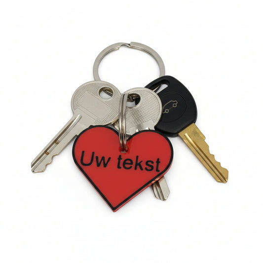sleutelhanger hart met naam